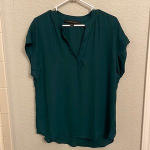 Hunter green dressy top
